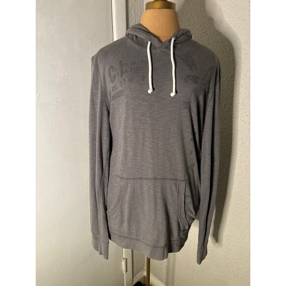 American Eagle Outfitters Gray Men's Hoodie M Casual Streetwear Minimalist - Picture 1 of 12